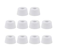 CNBTR 25x20x13mm Caoutchouc Conique Anti-d¨¦rapant Table Bureau Couvre Meubles Meubles Bumpers Pieds Pad Blanc Pack de 10