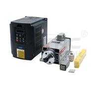 CNC 1.5kw 220v/110v Square Air Cooling Spindle ER11 1500W Air-cooled Milling Spindle + 1.5KW VFD Inverter + 7pcs/set ER11 CZAOINCU(GDZ80X73 YL620A,110V)