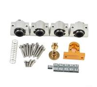 CNC 3018 Pro Kit de mise à niveau de l'axe X en métal compatible avec la machine à routeur 3018 Pro SCS12VUU Système de rail de guidage linéaire pour le travail du bois et la gravure