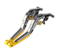 CNC Aluminium Levier De Frein pour VOGE 800 Rally DSX pour DS800X 800DSX Dsx 2025 Moto CNC Poignée Réglable Leviers d'embrayage De Frein Pièces De Moto(1 Set Grey Gold)