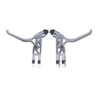 CNC Aluminum Brake Levers Hollow for pour brompton pour 3sixty | CNC machined aluminum, hollow lightweight design, reduces dead weight, fits pour brompton pour 3sixty, silver finish
