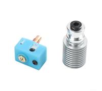 CNC Aluminum Extruder Kit for pour prusa MK3S Remote Head CNC | Compatible pour mk3/MK3S+, includes brass nozzle, heating rod, pour temp wire, CNC aluminum block
