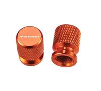 CNC Couverture de Pneu pour V-Strom 650 1000 1050 1050XT 800DE Vstrom DL1050 DL 800 DE - Lot De 2 Bouchons Valve Roue Moto(Orange)