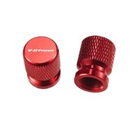 CNC Couverture de Pneu pour V-Strom 650 1000 1050 1050XT 800DE Vstrom DL1050 DL 800 DE - Lot De 2 Bouchons Valve Roue Moto(Red)
