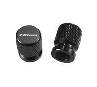 CNC Couverture de Pneu pour V-Strom 650 1000 1050 1050XT 800DE Vstrom DL1050 DL 800 DE - Lot De 2 Bouchons Valve Roue Moto(Black)