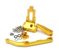 CNC D'amortisseur Kit Montage Amortisseur Direction Réglable Alliage Aluminium CNC Moto pour Yamaha MT-09 MT09 MT 09 2015 2016 Amortisseur Support Stabilisateur(Ensemble 3)