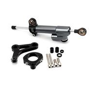 CNC D'amortisseur Kit Support Fixation Amortisseur Direction Moto pour Yamaha XMAX300 X-MAX300 2017-2023 Amortisseur Support Stabilisateur(Ensemble 1)
