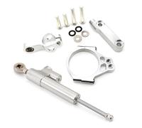 CNC D'amortisseur Support Fixation Amortisseur Direction Moto pour Kawasaki pour VERSYS 650 2015-2020 Adaptateur Support Commande Linéaire Réglable Amortisseur Support Stabilisateur(Ensemble 4)