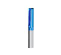 CNC Engraving Router V Bit, Fraise droite à 2 cannelures en carbure revêtu bleu Nano, tige de 6 mm, 22/25/32 mm, CNC, lot de 10(6x6x32x50l)