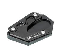 CNC Extension De Béquille Latérale pour Moto pour Suzuki GSX-8S GSX8S GSX 8S 2023 2024 - Plaque De Pied D'extension Antidérapante Accessoires(Noir)