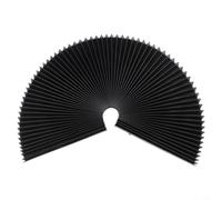 CNC Fraiseuse Soufflet Couverture de Soufflet en Tissu à Trois Protections, Flexible & Résistant à l'huile, Protection de Machine Noire pour Machines à Outils, Largeur 180 mm