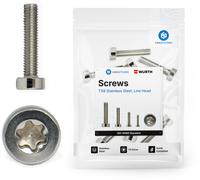 CNC Kitchen Vis à Tête Cylindrique Basse M2,5 (ISO 14580), Acier Inoxydable A2-70 - M2,5x30