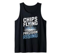 CNC Machining Chip Action Graphic Débardeur