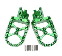 CNC Motorcycle Foot PEGS Pédales de Repose de Pied compatibles avec 2002-2023 CR 125 150R 250 250R CRF 150R 250R 450R 250 450 X L M MODÈLES(Green)