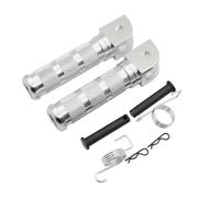 CNC Motorcycle Foot PEGS Pédales de Repose-Pieds compatibles avec CBR250R CBR300R CBR400R CBR500R CBR600RR CBR1000RR(Argent)