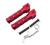 CNC Motorcycle Foot PEGS Pédales de Repose-Pieds compatibles avec CBR250R CBR300R CBR400R CBR500R CBR600RR CBR1000RR(Rouge)