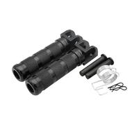 CNC Motorcycle Foot PEGS Pédales de Repose-Pieds compatibles avec FZ07 FZ09 FZ10 FZ6R XJR1200 XJR1300 CBR1000RR et modèles similaires(Black)