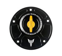 CNC Motorcycle Keyless Racing Quick Release Tank Fuel Caps Gas Cover Compatible With YZF R125 R1 R3 R6 R7 MT07 MT03 MT09 MT10(MT-Gold)