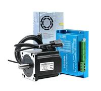 CNC Nema34 86mm 4.5N 8.5N 12N Closed Loop Stepper motor Kit + 400W 60V PSU + HBS86H Hybrid Servo Driver + Encoder Cable(4.5Nm)