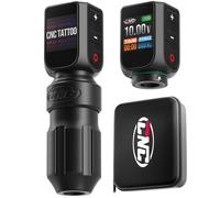 CNC Pistolet à tatouer sans fil, stylo rotatif avec double batterie 3200 mAh, affichage LED, moteur sans noyau 4.0 temps pour professionnels de tatouage et débutants CNC-M2-E77PRO-1