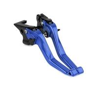 CNC Pliable Levier Frein Et Embrayage Moto pour FZ8 FZ 8 2011 2012 2013 2014 2015 CNC Leviers d'embrayage De Frein Courts Poignées Moto Levier Réglable(Blue)