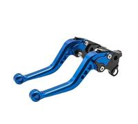 CNC Pliable Levier Frein Et Embrayage Moto pour Royal pour Enfield 650 Interceptor pour Continental INT-650 GT650 Leviers d'embrayage De Frein Moto Réglables(Blue 147mm)