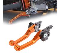 CNC Pliable Levier Frein et Embrayage Moto pour SX SXR SXF SXF XCF XCFW XCRW XCW EXCR EXCR EXCR 125 150 200 250 300 350 500-Orange