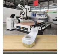 CNC Router Extracteur de poussière avec brosse pour broche 70/75/80/85/90/100 mm, couvercle sous vide en nylon pour le travail du bois et la machine de gravure, poils interchangeables pour