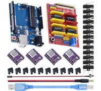 CNC Shield V3.0 Extension Board CNC Kit for 3D Printer with Development Board,DRV8825 Stepper Motor Driver Module,Jumper Cap,Limit Switch