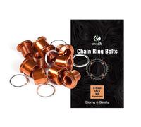 CNC Single/Double Chainring Bolts， M8×6.5mm Bicycle Chainring Bolts&Nuts Set,（Black/Blue/Orange/Red/Colour）