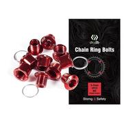 CNC Single/Double Chainring Bolts， M8×6.5mm Bicycle Chainring Bolts&Nuts Set,（Black/Blue/Orange/Red/Colour）
