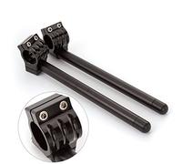 CNC Tube de fourche standard en aluminium à clipser sur le guidon Remplaçable Convient pour moto universelle régulière Noir 51mm Noir