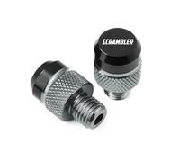 CNC vis de rétroviseur Pour Du@&cati Scrambler 400 800 1100 Scrambler800 Accessoires Moto M10*1.25 Vis En Aluminium Boulons Trou De Rétroviseur Bouchons Capuchon(6)
