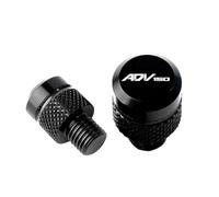 CNC vis de rétroviseur Pour Hon@&da ADV150 2019 2020 2021 ADV-150 ADV 150 Moto M10 * 1.25 Vis En Aluminium Boulons Trou De Rétroviseur Bouchons Capuchon(Black)
