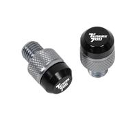 CNC vis de rétroviseur Pour Tenere 700 2019 XTZ T700 2019-2023 2024 2025 Accessoires Moto CNC Bouchons De Rétroviseur Vis Boulons Caches(Titanium)