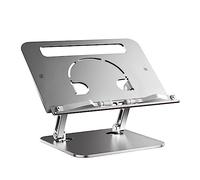 CNCAluminum Support pliable de refroidissement antidérapant en alliage pour tablette, téléphone, tablette, ordinateur portable, tablette, support réglable à long bras pour lecture, support de