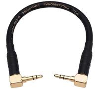 CNCESS CESS-068 Câble audio audiophile court 3,5 mm TRS prise à angle droit, 15,2 cm
