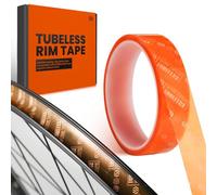 CNCLOL Ruban Tubeless pour jantes 21 mm, Semi-transparent Tubeless Rim Tape,Ruban pour roues Tubeless10 m pour vélo de course/vélo de route/VTT/orange semi-transparent
