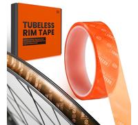 CNCLOL Ruban Tubeless pour jantes 27 mm, Semi-transparent Tubeless Rim Tape,Ruban pour roues Tubeless10 m pour vélo de course/vélo de route/VTT/orange semi-transparent