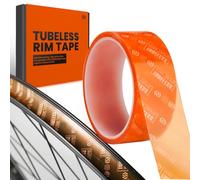 CNCLOL Ruban Tubeless pour jantes 32 mm, Semi-transparent Tubeless Rim Tape,Ruban pour roues Tubeless10 m pour vélo de course/vélo de route/VTT/orange semi-transparent