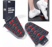 CNCLOL SPD-SL Cleat Cover Vélo de Route pour Shimano SM-SH10 SM-SH11 | Remplacement pour SM-SH45, couvercle de crampons antidérapant, compatible avec les crampons SPD-SL sur les chaussures de vélo