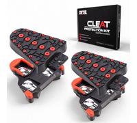 CNCLOL SPD-SL Lot de housses de crampons pour vélo de route, compatible avec Shimano SM-SH10 SM-SH11 SM-SH12, housse de crampons pour chaussures de vélo, rouge