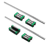 CNCMANS Guide linéaire 2 HGR20 1800mm Rail de guidage linéaire avec 4 blocs de roulement HGH20CA bloc coulissant, Rails et Roulements Linéaires pour machines automatisées