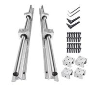 CNCMANS Guide linéaire SBR20, 3000 mm, l'ensemble de guides contient 4 guides linéaires de 1500 mm, avec 8 blocs de roulements SBR20UU et 4 goujons pour machines CNC (joints)