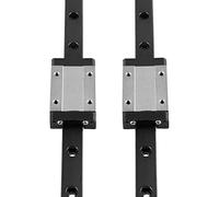 CNCMANS MGN12 Lot de 2 guides linéaires 450 mm en acier à roulement 450 mm avec blocs coulissants MGN12H en acier inoxydable pour impression 3D CoryXYZ DIY (rail MGN12H 450 mm, type H)