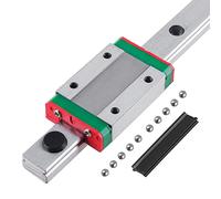 CNCMANS MGN9 150mm Guides linéaires en acier MGN9 Guide de rail linéaire 150mm avec blocs coulissants en acier MGN9H Roulements linéaires pour impression 3D CoryXYZ DIY (rail MGN9H 150mm, type H)