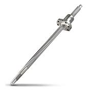 CNCMANS SFU1605-850 mm - Vis à billes en acier inoxydable - Avec écrou sphérique et extrémité usinée - Sans support latéral - Pour équipement automatique (SFU1605 850 mm)