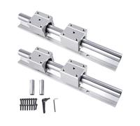 CNCMANS Splicable Guide linéaire SBR20-1000 mm, le kit de rails contient 2 guides linéaires de 1000 mm + 4 blocs de roulement SBR20UU + 2 goupilles de passeport pour machines CNC (épissé)