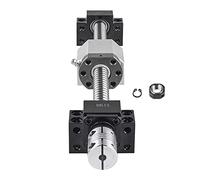 CNCMANS Vis à billes SFU1605, 300 mm, en acier inoxydable, avec support final BK12/BF12, raccord à vis à vis et boîtier d'écrou DSG16H, pièces CNC pour machines et crampons automatisés