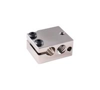 CNCYEAH 1 bloc chauffant V6, TP100 plaqué cuivre, bloc chauffant V6 en cuivre plaqué pour V6 Hotend